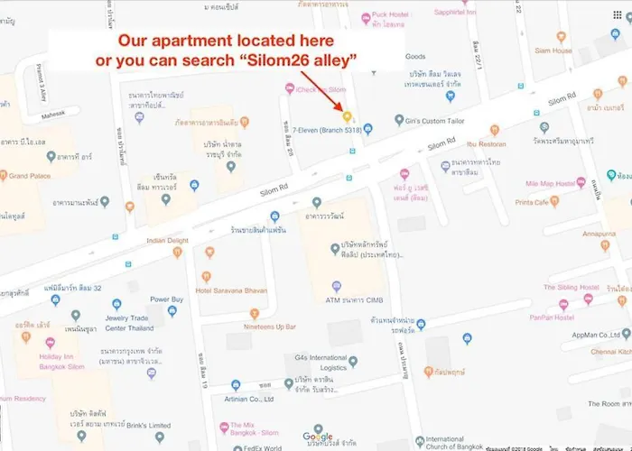 S1 Large Duplex Silom 3 Beds, Full Kitchen Wifi